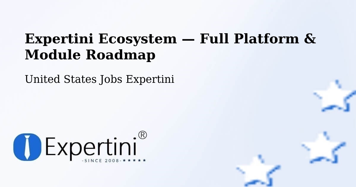 Expertini Ecosystem — Full Platform & Module Roadmap – Alameda